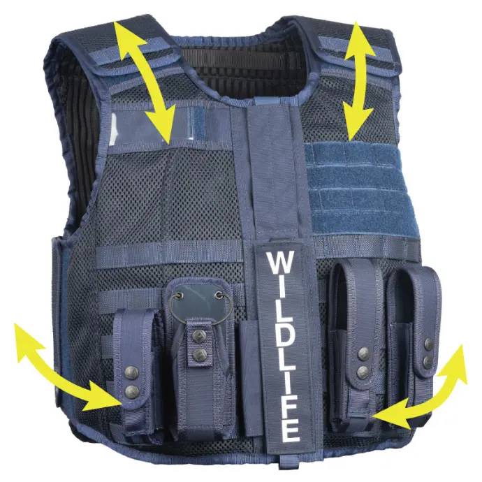 Load bearing vest adjustable wasit and shoulders