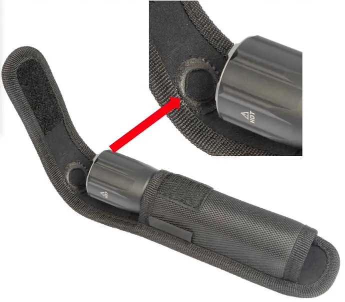 Torch melting its pouch lid